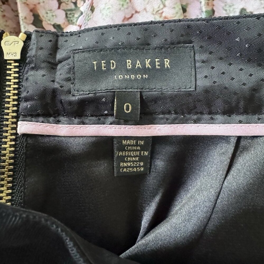 Ted Baker London Juliane Blossom Jacquard Skirt Green Size 0 - Picture 3 of 3